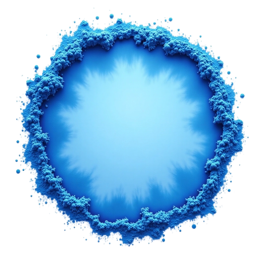 Blue Frosty Circle